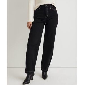 Madewell The Perfect Vintage Wide Leg Jeans Size 24T Black